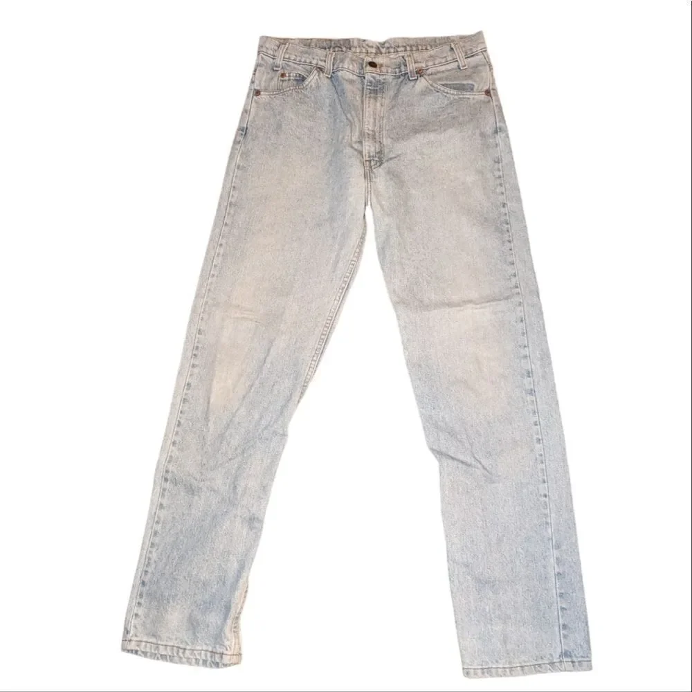 Levi's‎ vintage  505 orange tab light wash jeans size W 36 32L